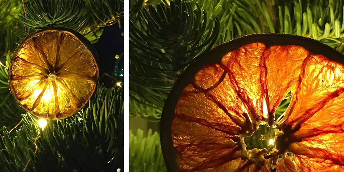 dried citrus ornaments| Ethical Abode